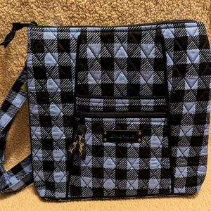 NWT Vera Bradley Hipster Crossbody Alpine Check - Blue Buffalo Check pattern
